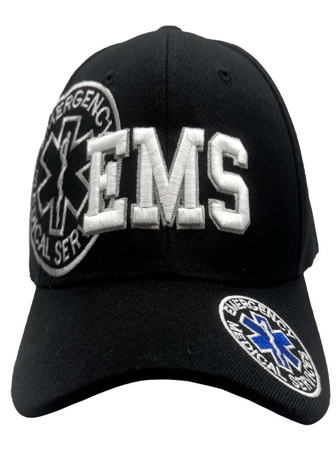 Freedom Farms EMS Embroidered Cap - Emergency Medical Services w/Star of Life, Adjustable Fit - Image 2